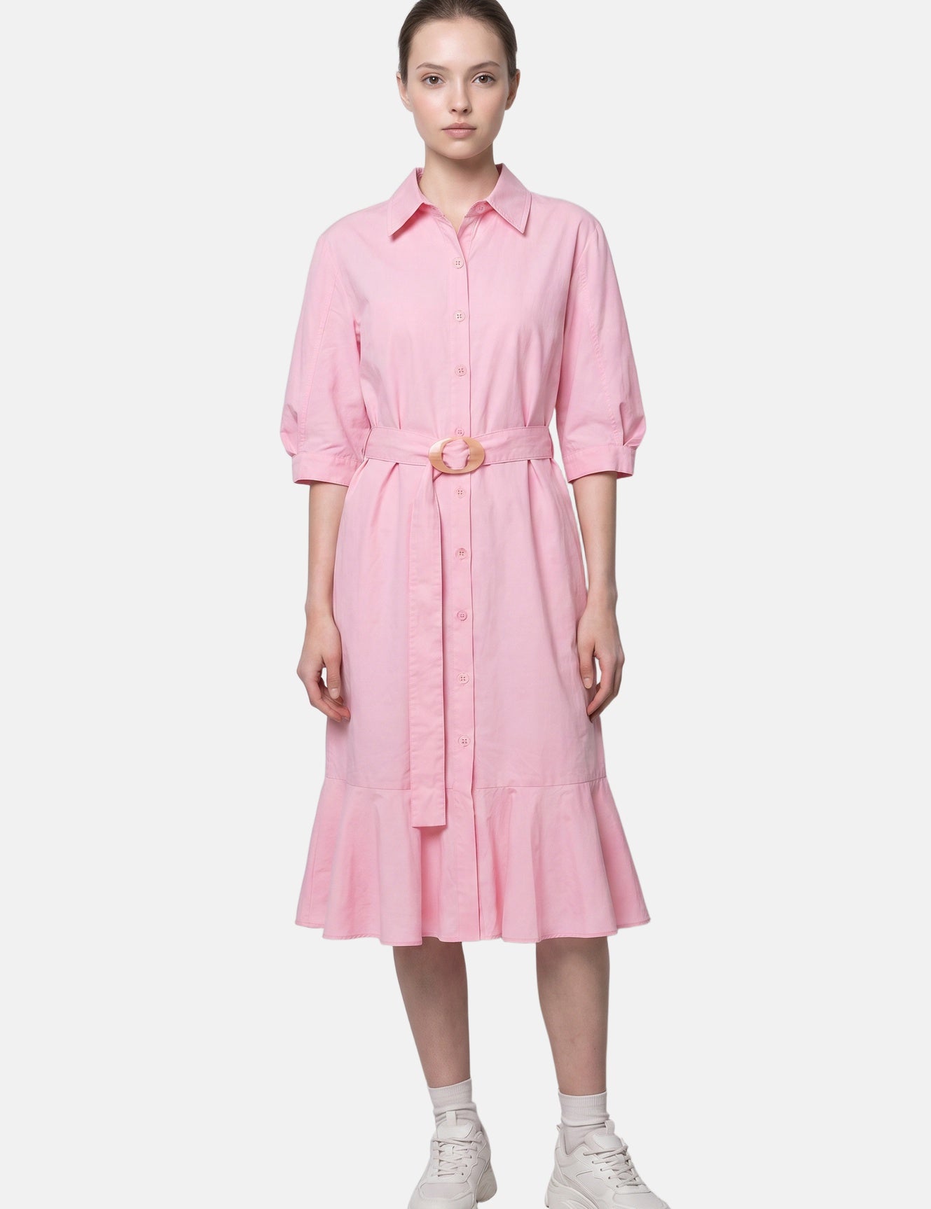 Vestito in Cotone Rosa