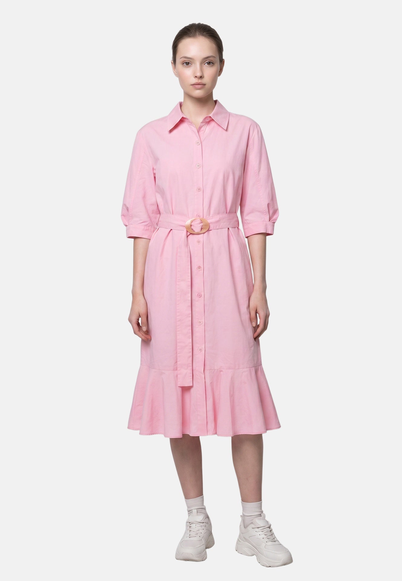 Vestito in Cotone Rosa