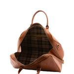 Borsa da viaggio unisex in vera pelle 100% cotone 4040-MIELE Alessia Firenze