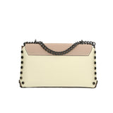 Vera pelle 8641-BEIGE+ROSATA Borsa a tracolla da donna Evanthe Pro Gave Lux