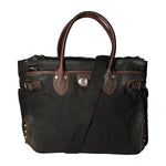 Melissa Borsa a tracolla unisex Canvas e pelle ZG3001-NERO BLACK Gave Lux