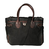 Melissa Borsa a tracolla unisex Canvas e pelle ZG3001-NERO BLACK Gave Lux