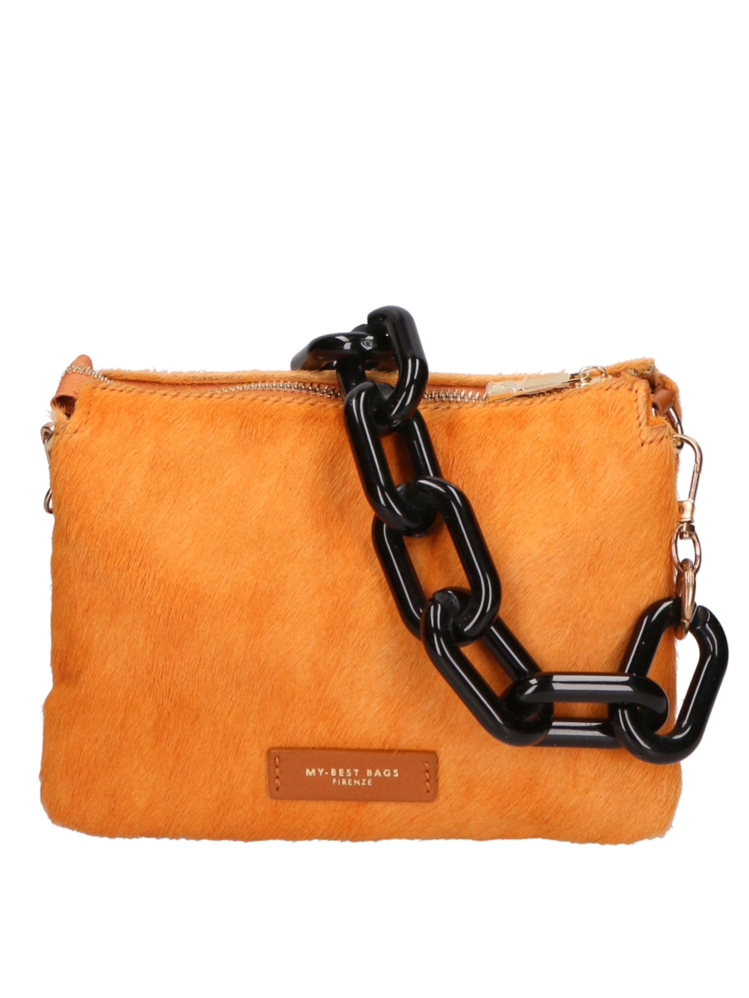 Borsa a spalla da donna Vera pelle di cavallino MYB-8021-FW-BECCO D'OCA My Best Bag
