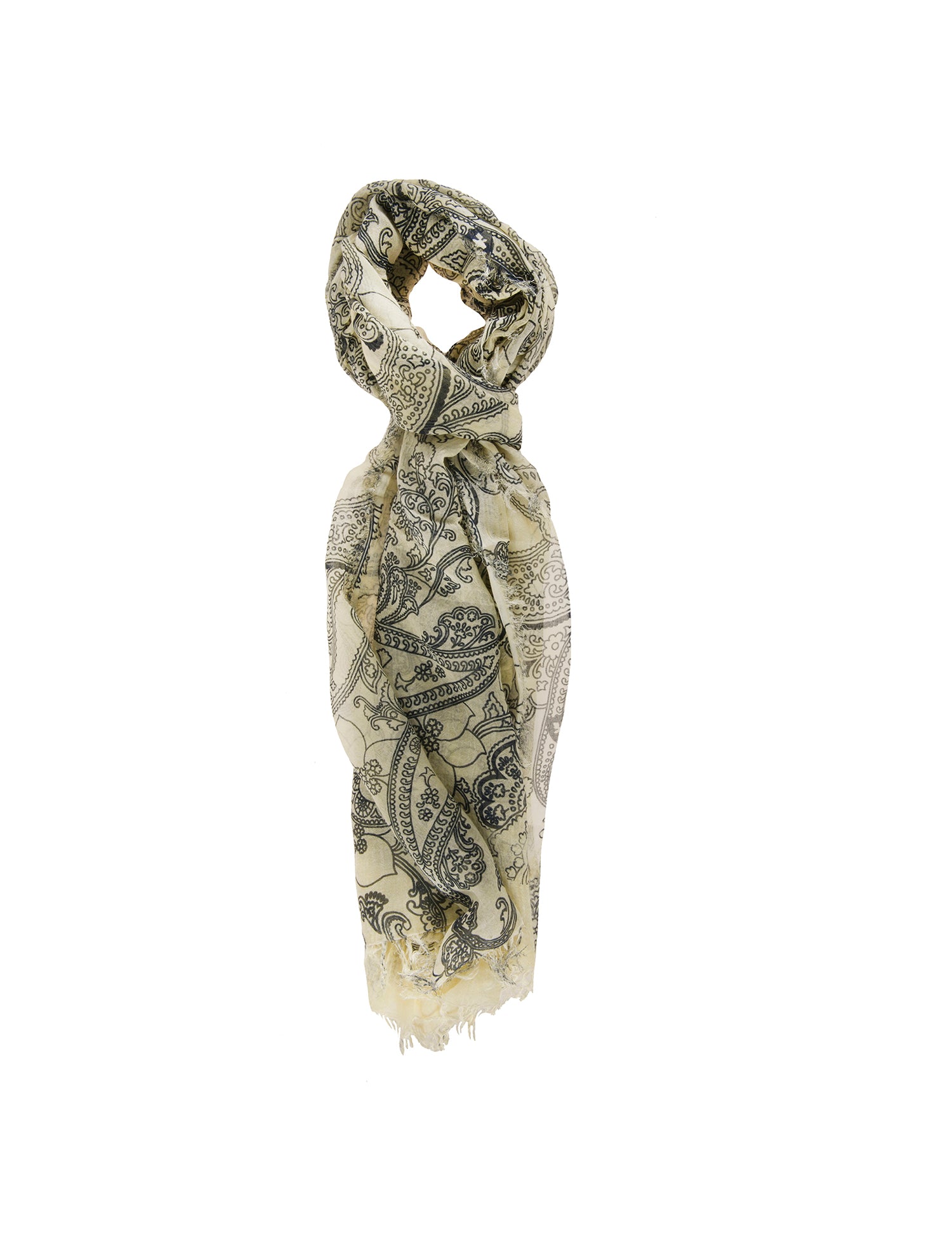 Senia L1016-GIALLO Foulard unisex Cotone e Seta Gave Lux