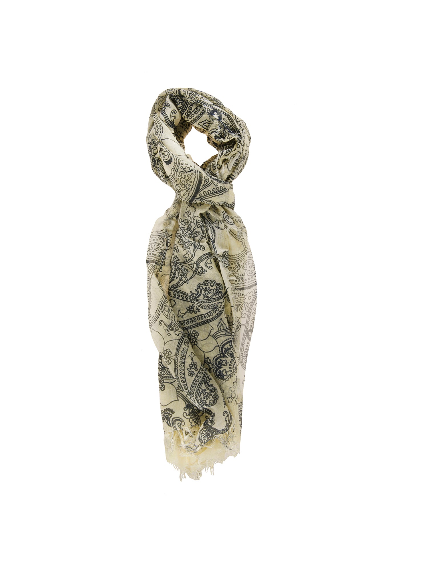 Senia L1016-GIALLO Foulard unisex Cotone e Seta Gave Lux
