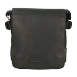 Borsa a tracolla da uomo 100% vera pelle HILB-3200-NERO Hill Burry