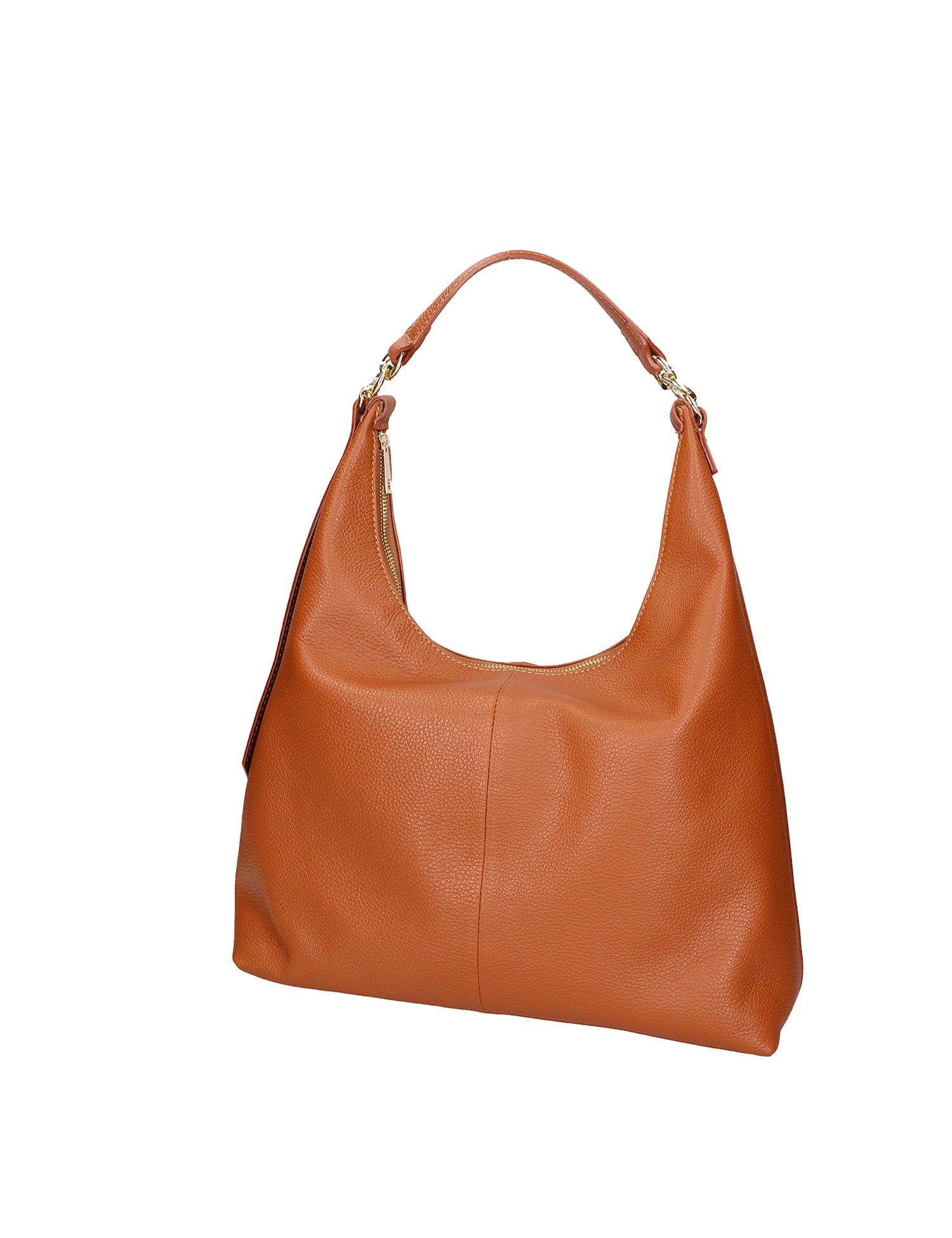 Ursula Borsa a spalla da donna Vera pelle 06673-D17 CUOIO SCURO Gave Lux