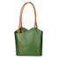 Fabiola Borsa a spalla da donna 100% pelle 9039-VERDE CUOIO Gave Lux