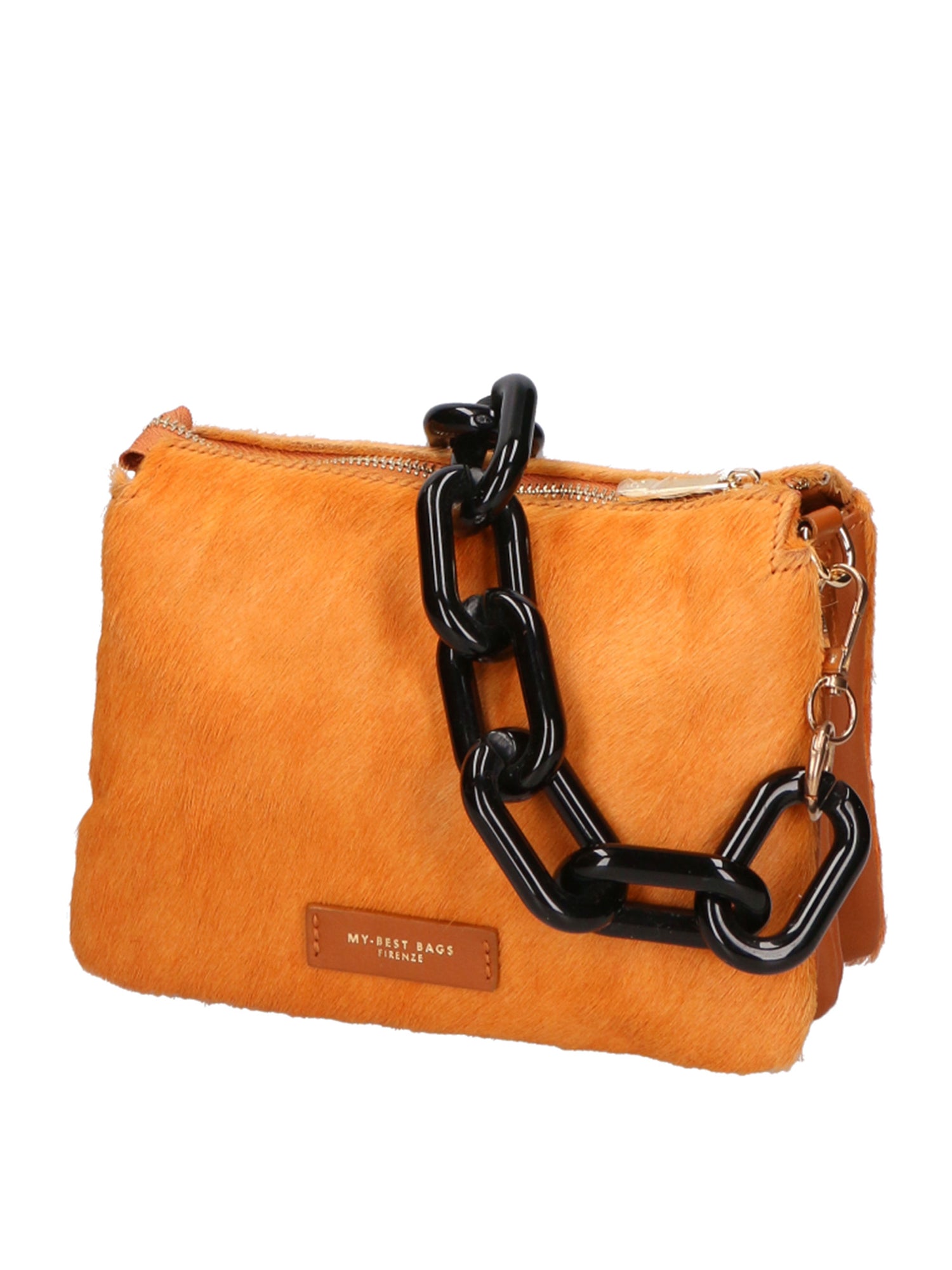 Borsa a spalla da donna Vera pelle di cavallino MYB-8021-FW-BECCO D'OCA My Best Bag