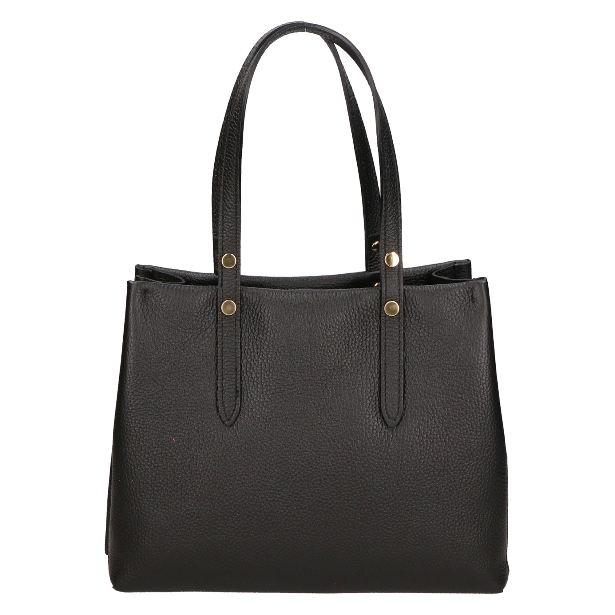 Iris Borsa a spalla da donna 100% pelle 06245-D28 NERO BLACK Gave Lux