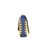 Vera pelle 8641-GIALLO+BLU Borsa a tracolla da donna Evanthe Pro Gave Lux