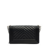 Borsa a mano da donna 100% Pvc FLAT S-BLACK + OFF SILVER Marc Ellis