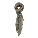 Cotone e Seta L2007-VERDE Foulard unisex Smeralda Gave Lux