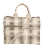 Alicia Borsa a spalla da donna Cotone e pelle 05086-40 TAUPE Gave Lux