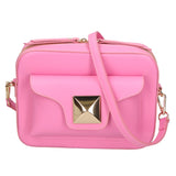 Ilenia Borsa a tracolla da donna 100% pelle 06013-L213 PINK Gave Lux