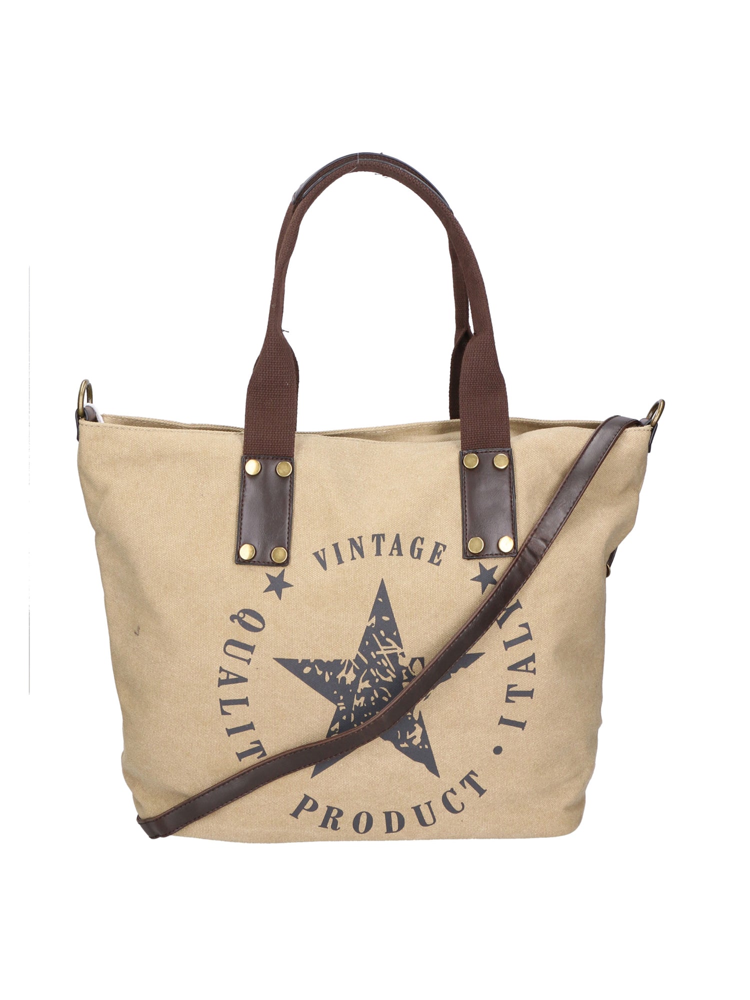 Sabrina Borsa a mano da donna 100% poliestere 8152-BEIGE Gave Lux