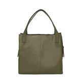 Silvana Pro Borsa a spalla da donna Vera pelle 7001-74 VERDE MILITARE Chiara Ferretti