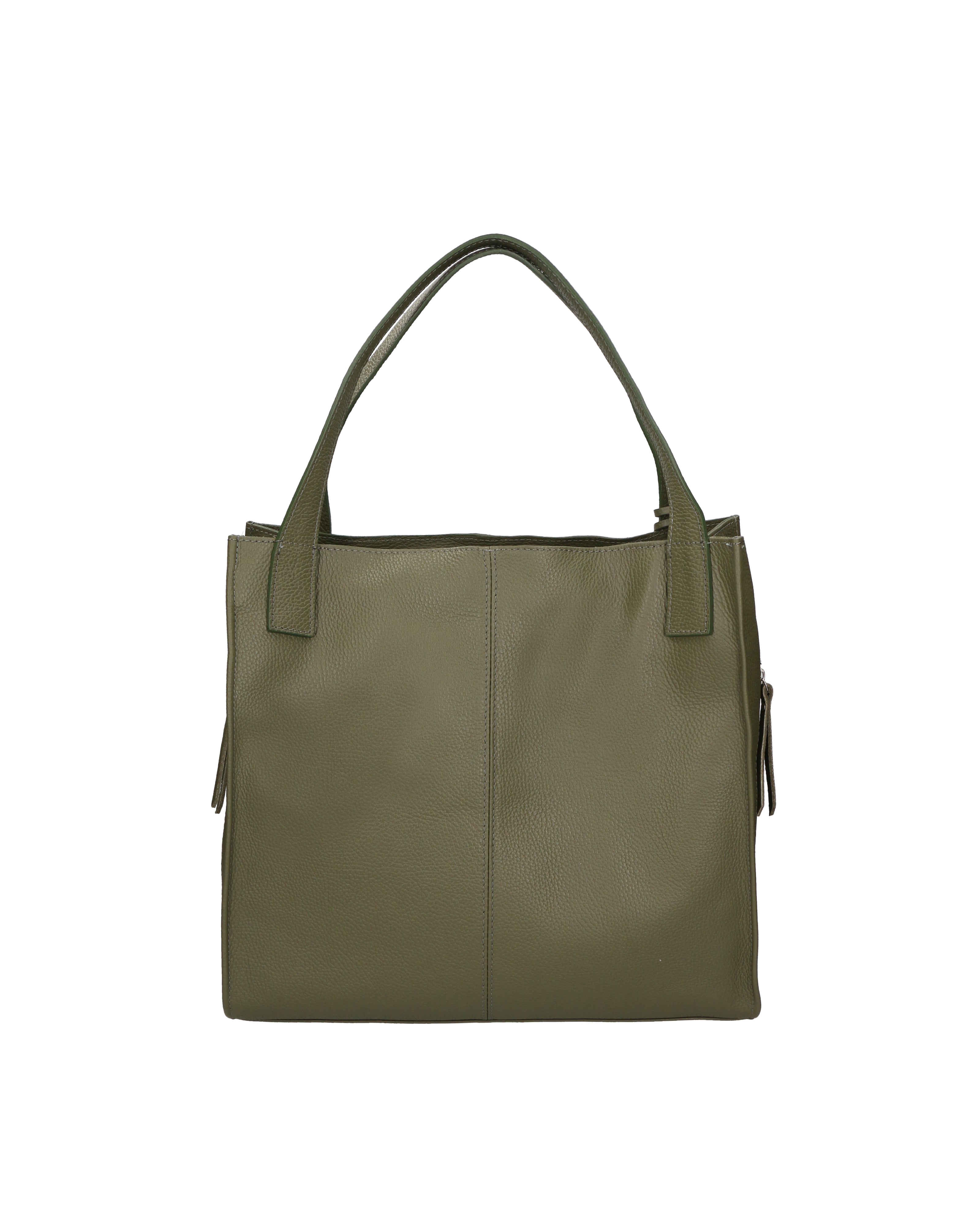 Silvana Pro Borsa a spalla da donna Vera pelle 7001-74 VERDE MILITARE Chiara Ferretti