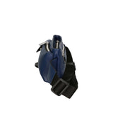 Aisha 04733-D24 BLU BLUE Marsupio da donna in vera pelle + canvas Gave Lux