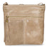 Carmen Borsa a tracolla da donna Vera pelle 10034-TAUPE Gave Lux