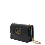 Borsa a mano da donna 100% Pvc FLAT SUPERMEE M-BLACK + LIGHT GOLD Marc Ellis