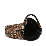 Arya Borsa a spalla da donna Vera pelle 05474-LEO BIANCO NERO 028 Gave Lux