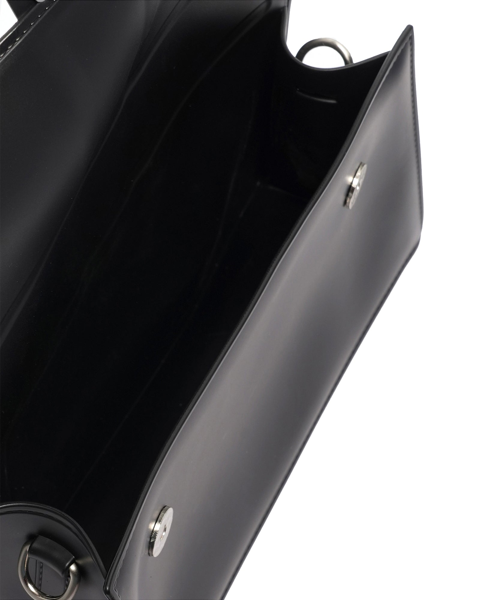 Borsa a mano da donna 100% Pvc FLAT ROOD M-BLACK + OFF SILVER Marc Ellis