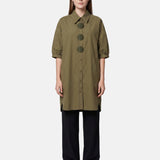 Vestito in Cotone Verde Militare