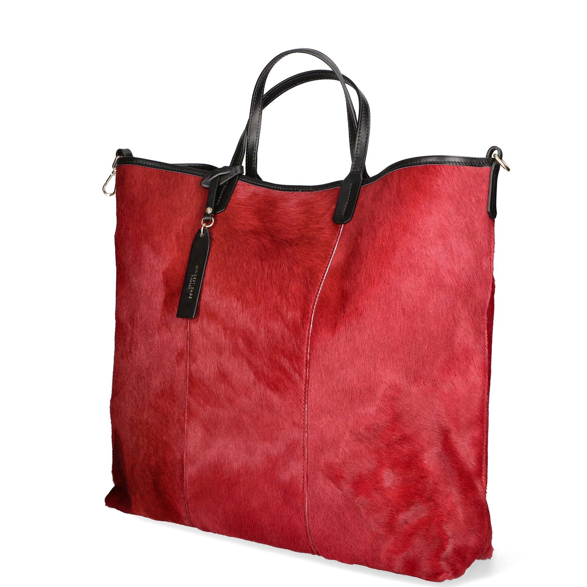 Borsa a mano da donna Vera pelle MYB-8053-FW-RUBINO My Best Bag