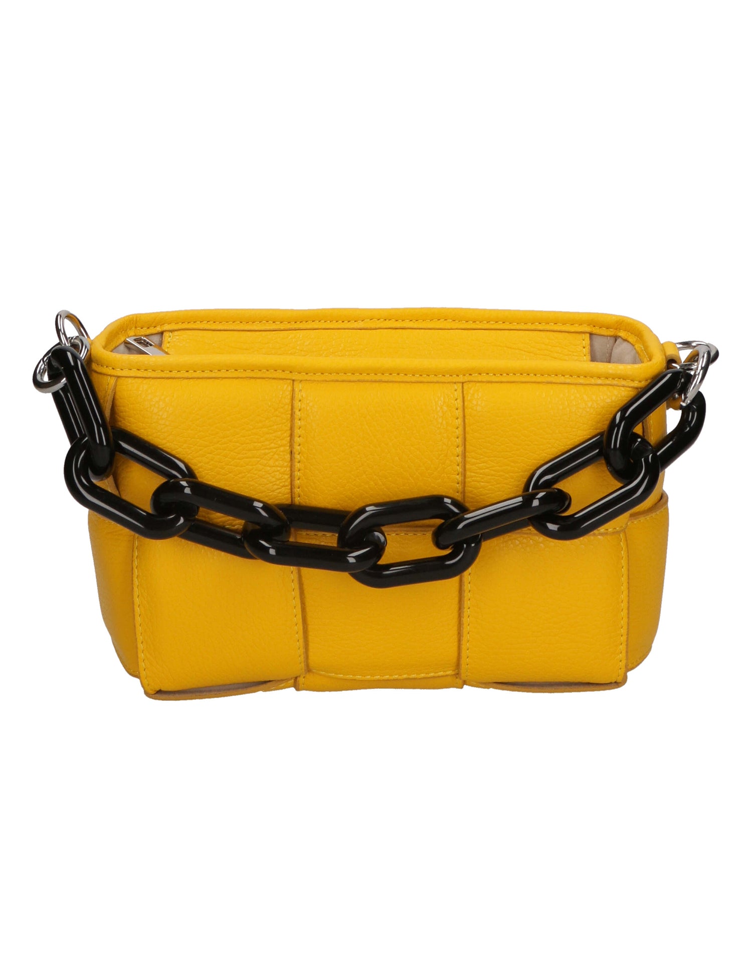 Aida Borsa a mano da donna Vera pelle 04722-D04 GIALLO YELLOW Gave Lux