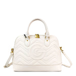 Borsa a mano da donna 100% pelle vegana PU GGB016CRM Gabriella G Firenze