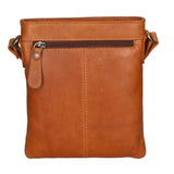 Borsa a tracolla da uomo Vera pelle RFID HILB-3098-CUOIO Hill Burry