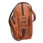 Borsa a tracolla unisex in vera pelle 100% pelle di vacchetta SN5862747-TAN Santini Firenze