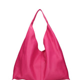Women's Genuine Leather Hobo Bag Made in Italy 46x30x12 cm