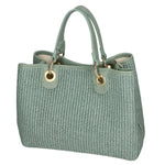 Borsa a mano da donna Paglia & Pelle MYB-05167-SS-331+D96 MENTA My Best Bag