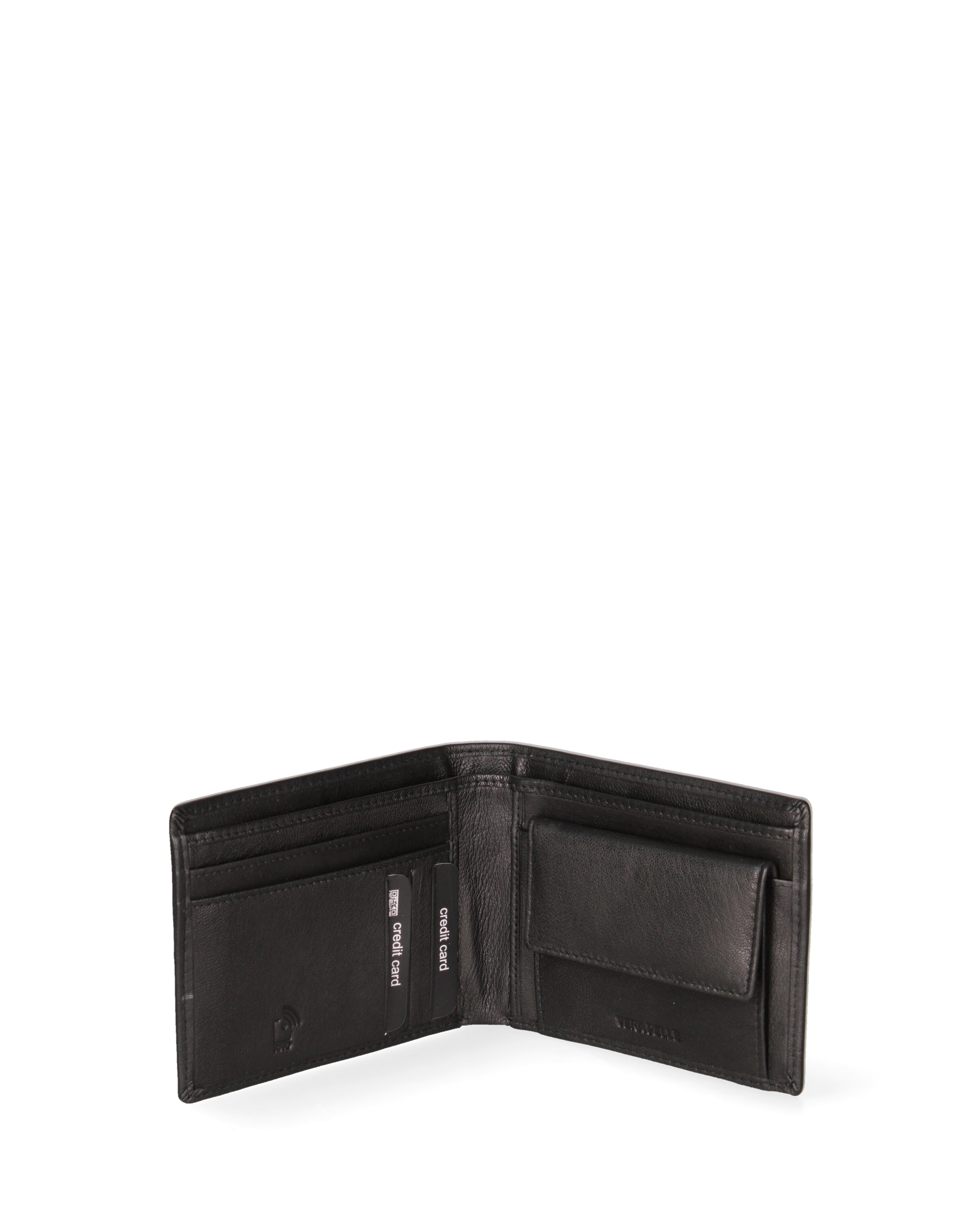 Portafoglio uomo in vera pelle Casual EC761-03-NERO EC Contemporaly COVERI