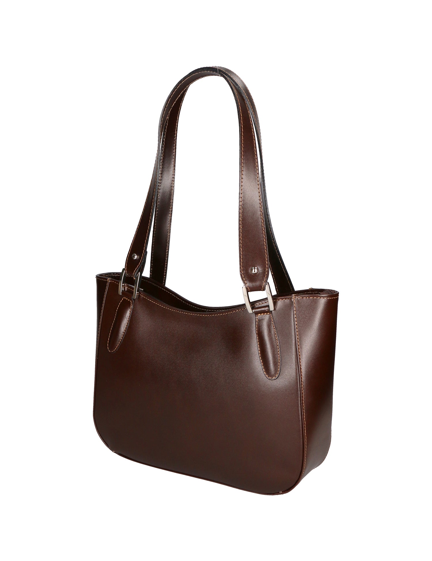 Eva Borsa a spalla da donna Vera pelle 9024-TMORO DARK BROWN Gave Lux