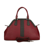 Emeraude Borsa a mano da donna Vera Pelle 6710-BORDO+NERO Gave Lux