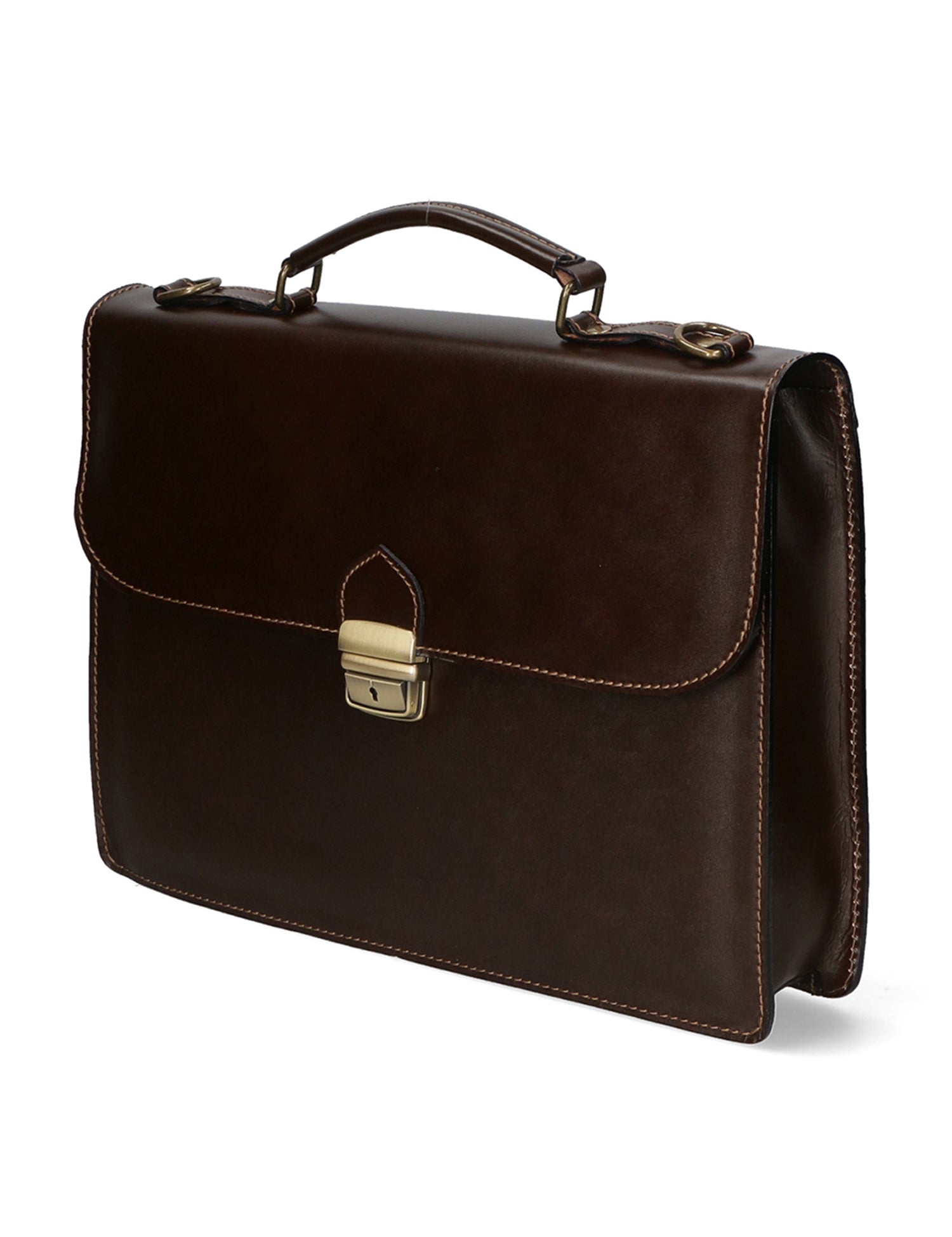 Dafne Borsa da lavoro unisex Vera pelle 7004-T.MORO Gave Lux