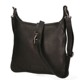 Borsa a tracolla da uomo in vera pelle RFID HILB-6169-NERO Hill Burry
