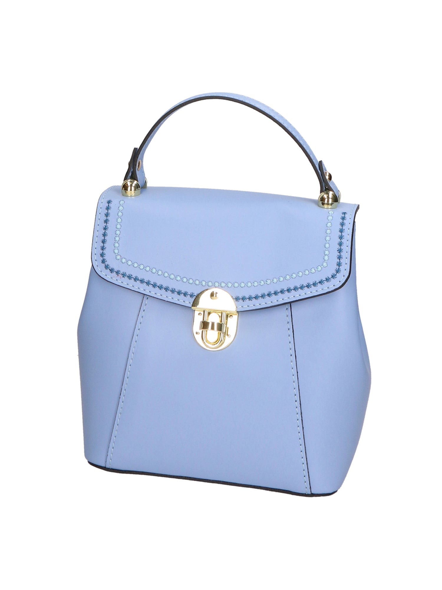 Giuditta Borsa a mano da donna 100% pelle 05937-L220 AZZURRO Gave Lux