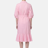Vestito in Cotone Rosa