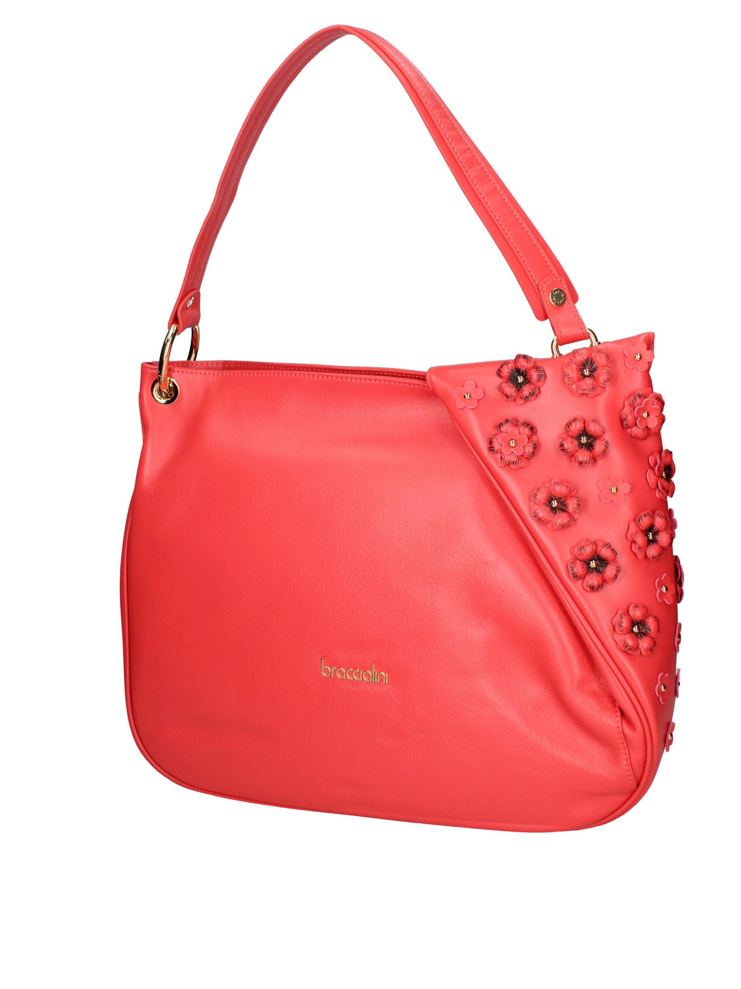 Elowen Plus Borsa a spalla da donna Vera pelle B17242-ROSSO Braccialini