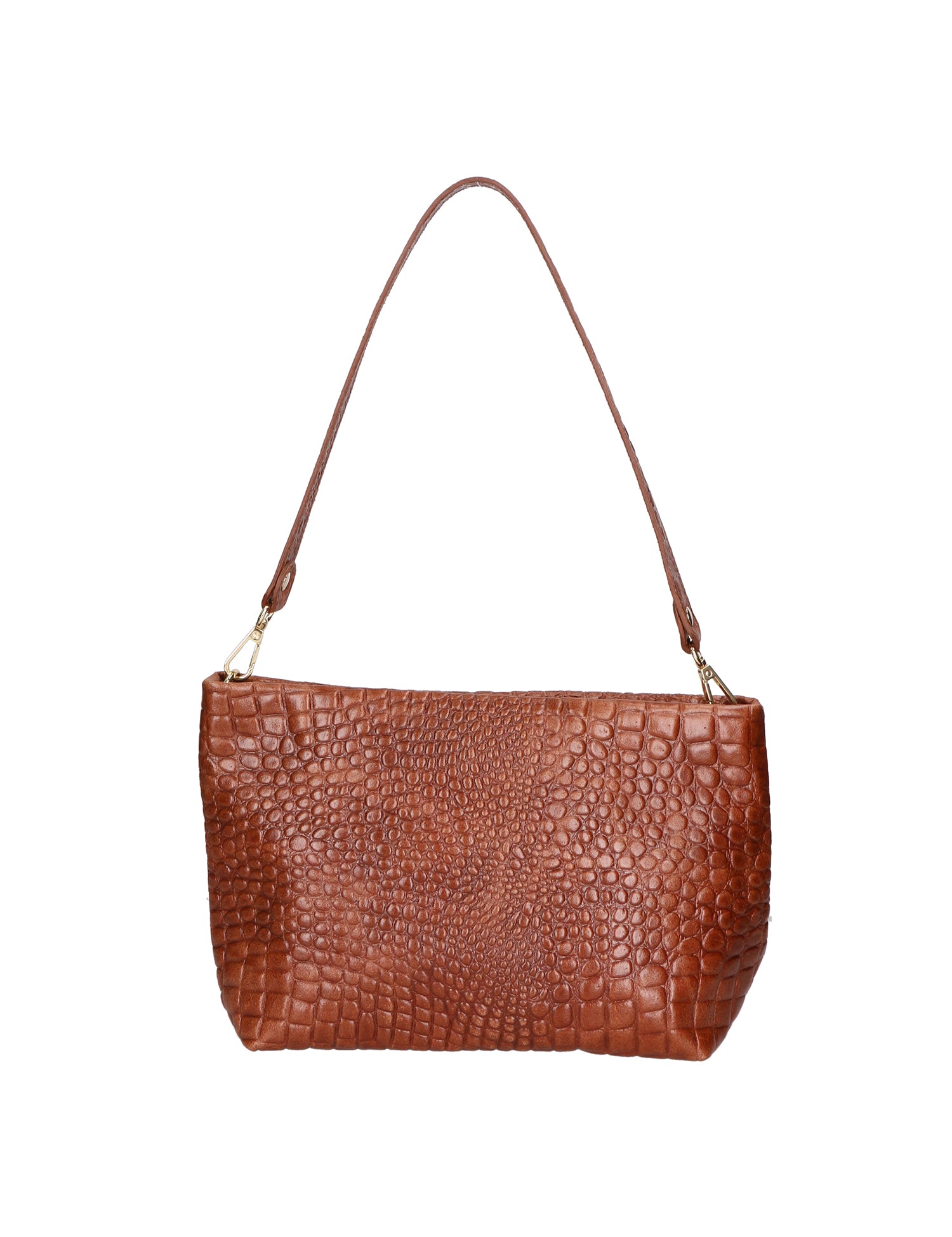 Lorelei Borsa a spalla da donna Vera pelle croco 06498-040 MARMO SCURO Gave Lux