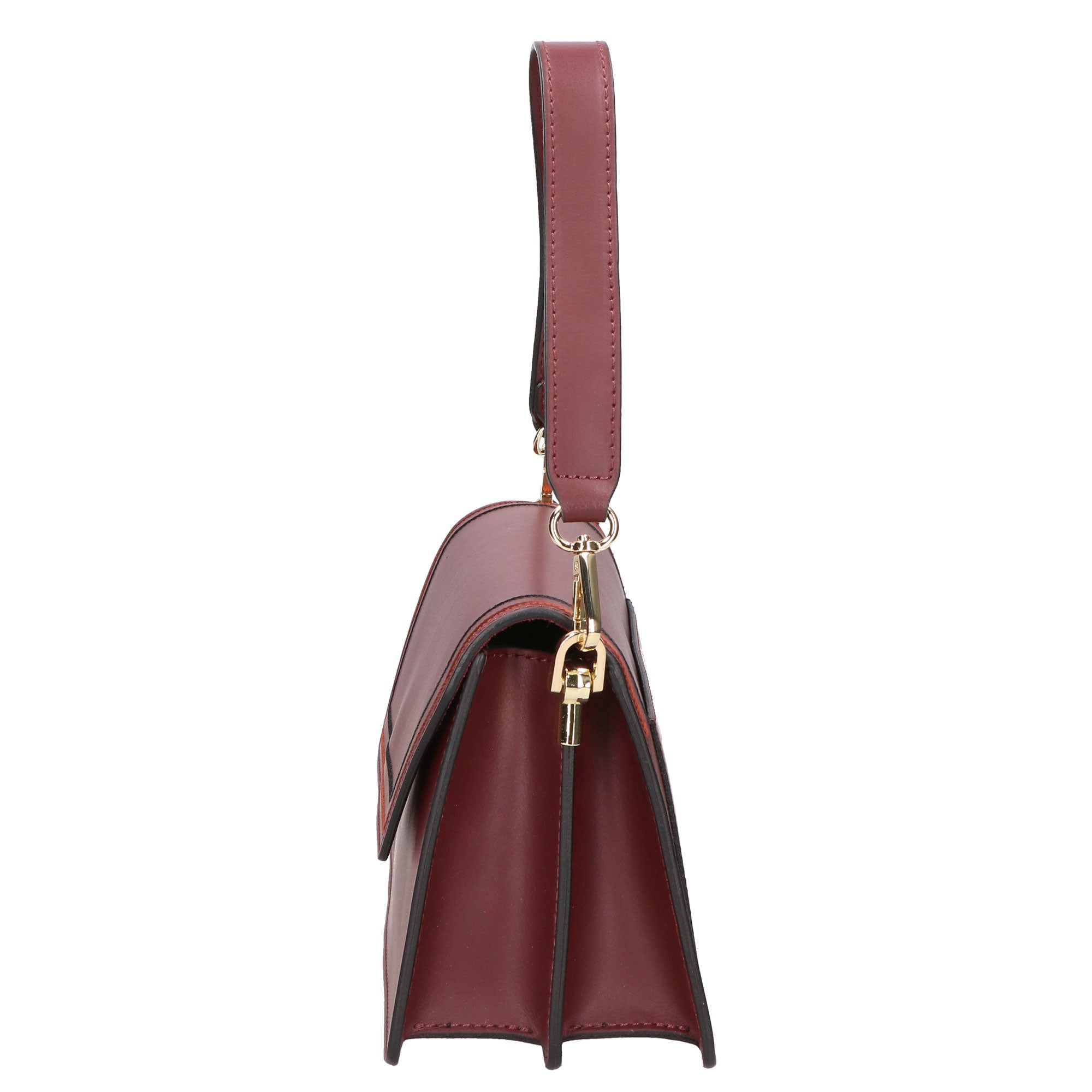 Borsa a mano da donna Vera pelle MYB-6005-FW-L330 VINO My Best Bag