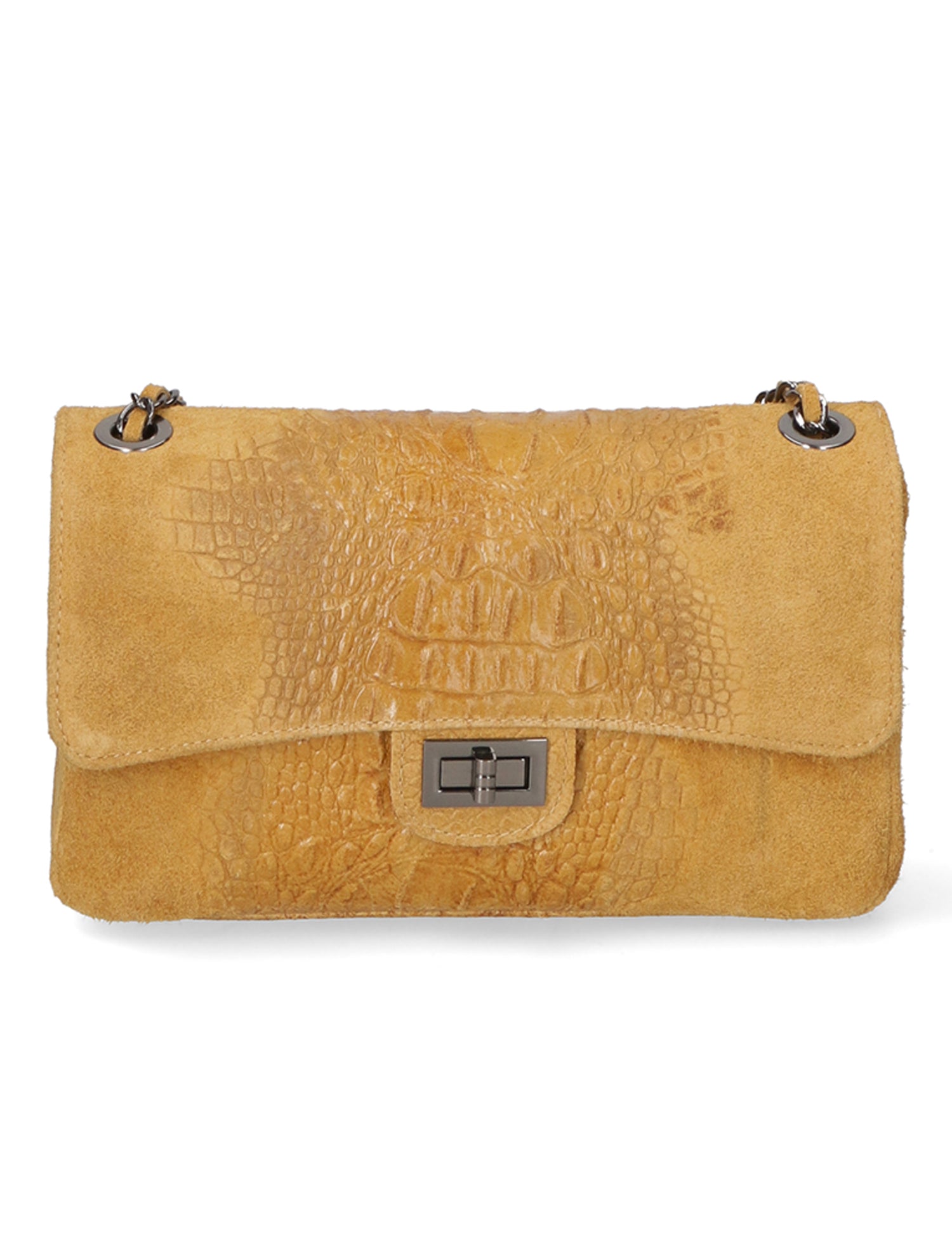 Edvige Borsa a spalla da donna Pelle Croco Stampata 80045-CUOIO Gave Lux