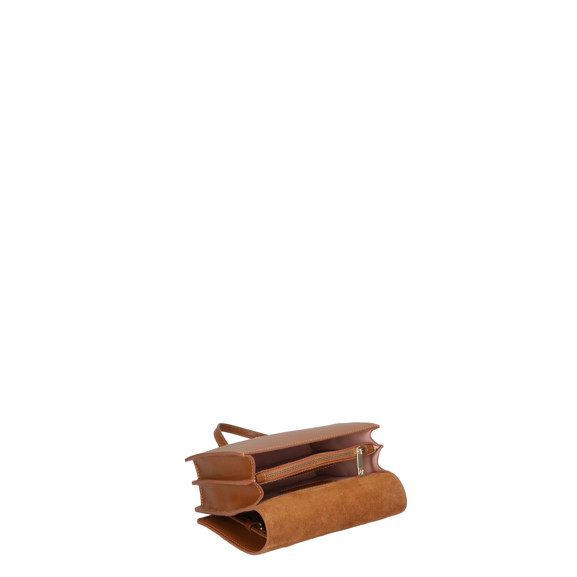 Borsa a tracolla da donna 100% pelle MYB-8003-FW-CUOIO My Best Bag