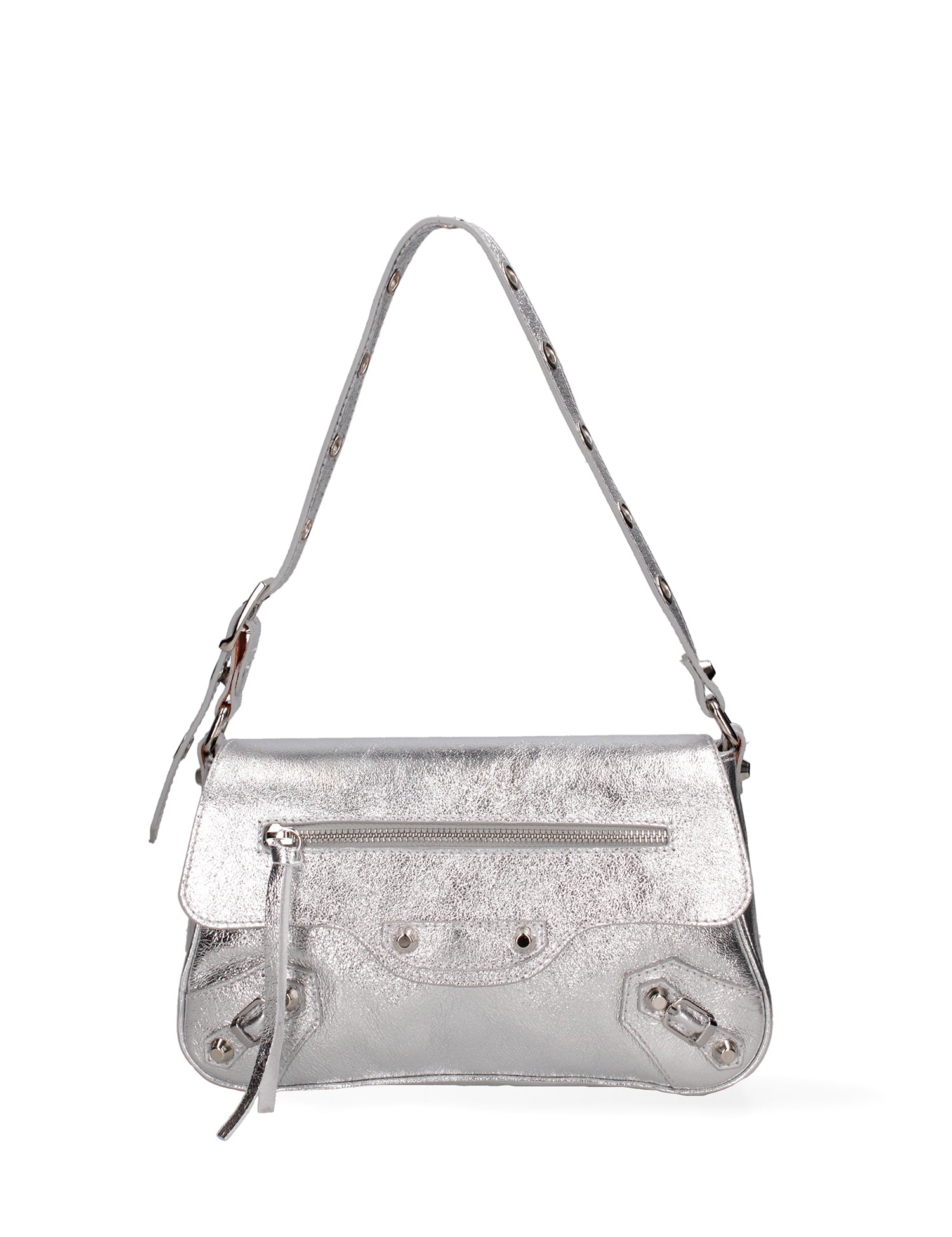 Borsa a spalla da donna Vera pelle 07234-L001 ARGENTO Roberta Rossi