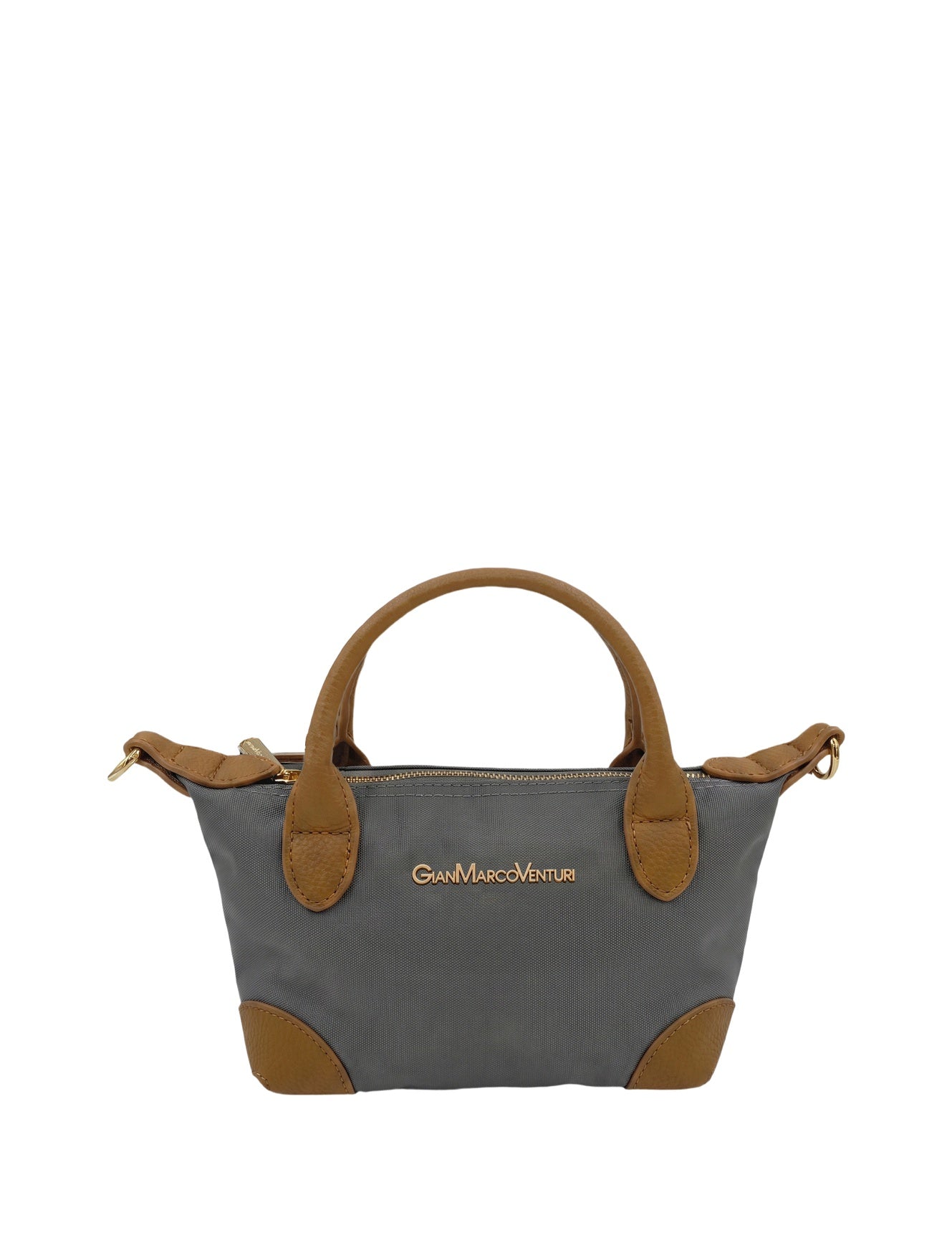 Borsa a Tracolla in Pvc Grigio