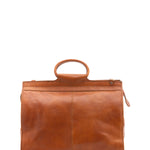 Borsa da viaggio unisex in vera pelle 100% cotone 4563-MIELE Alessia Firenze